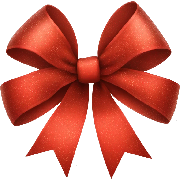 Red Christmas bow emoji