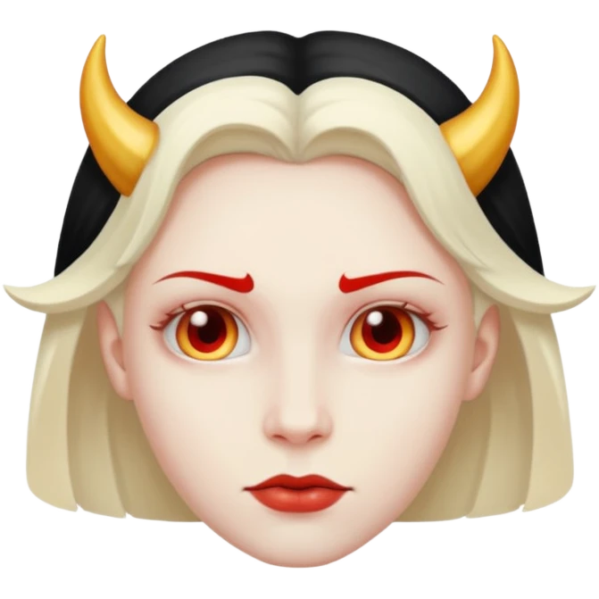 angel and devil mixed emoji