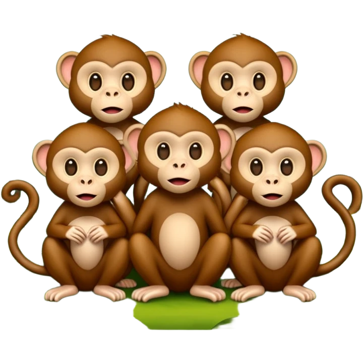  monkeys emoji