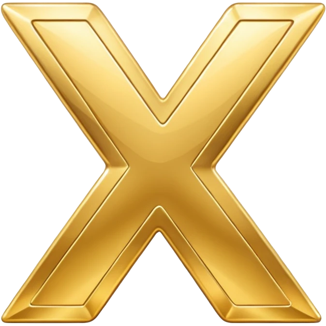 X letter smilling emoji