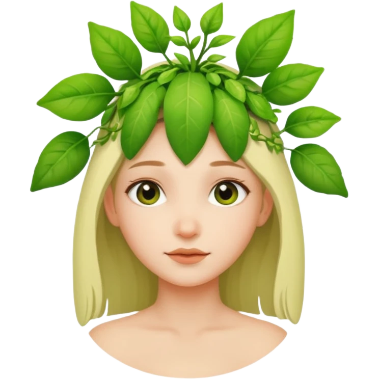 دختری که جوانه جانبی  emoji