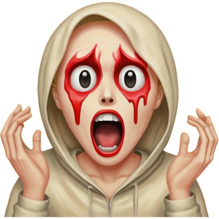 Scream painting  emoji