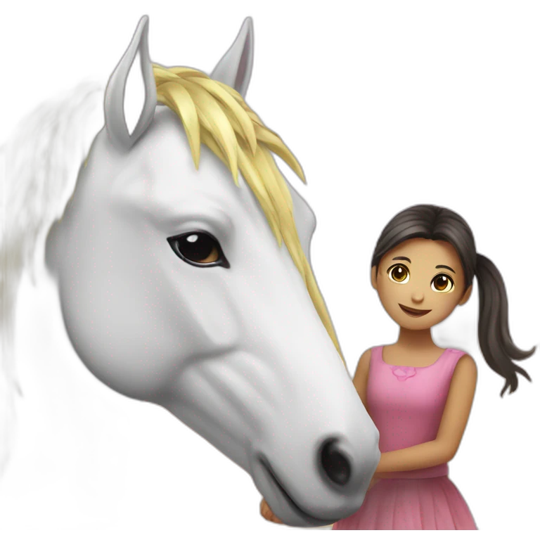 unocorn with a girl emoji