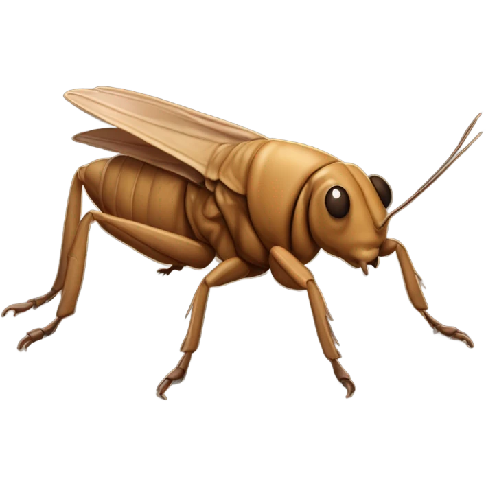 Mole cricket emoji