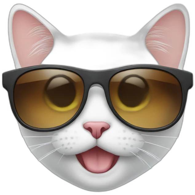 Cat with sunglasses emoji