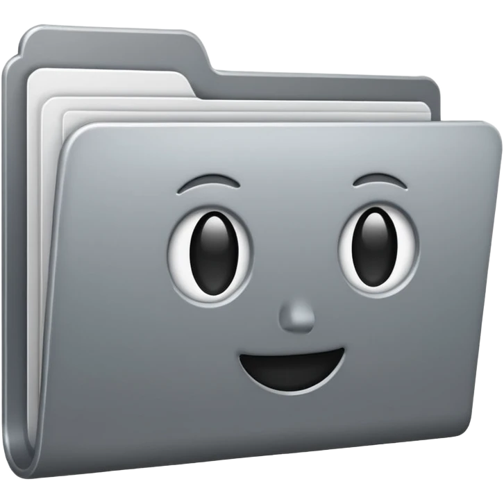 folder macos gray and white emoji
