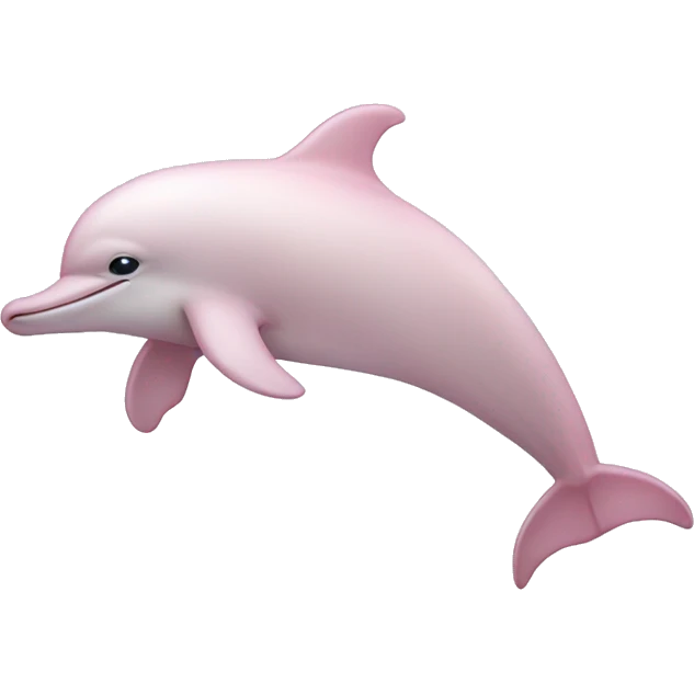Pale pink dolphin emoji