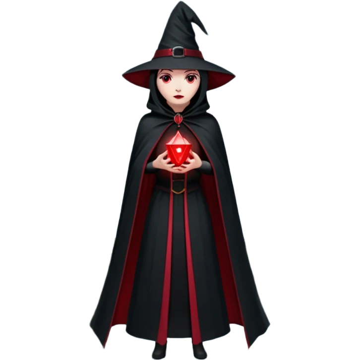 Evil Fortress witch Red Beacon shooting into sky and bridge, two towers very dark emoji