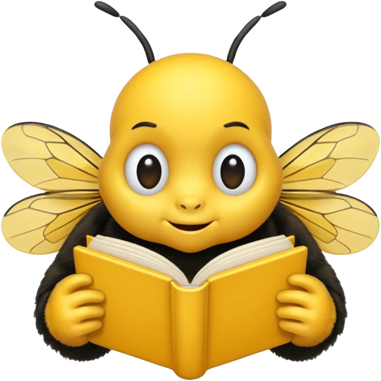 bees with books emoji