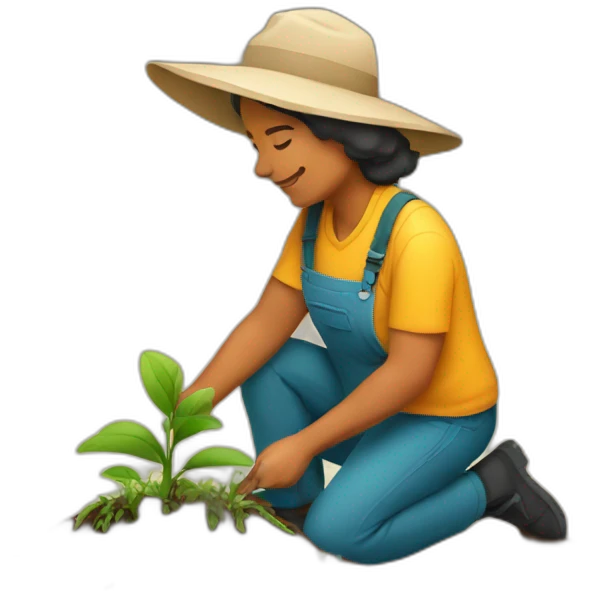 nature activist planting emoji