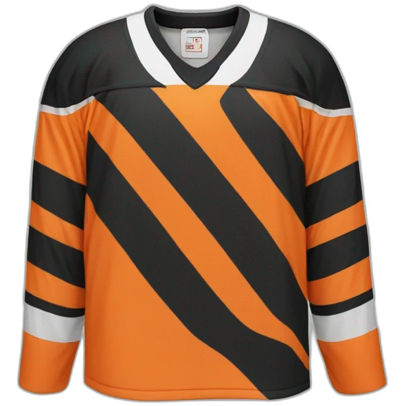 orange black and white hockey jersey emoji