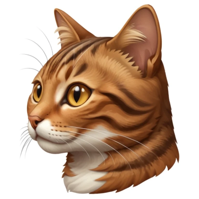 realistic cat from a side angle emoji