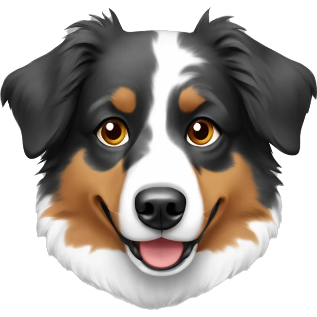 Australian shepherd 3 color letter emoji