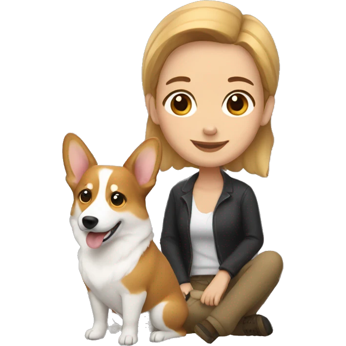 me with corgi emoji
