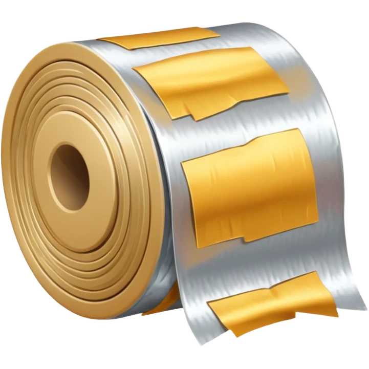 3 silver foil roll  emoji