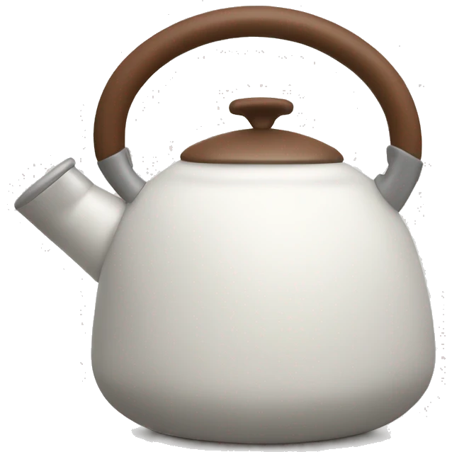 Minimalistic small kettle emoji