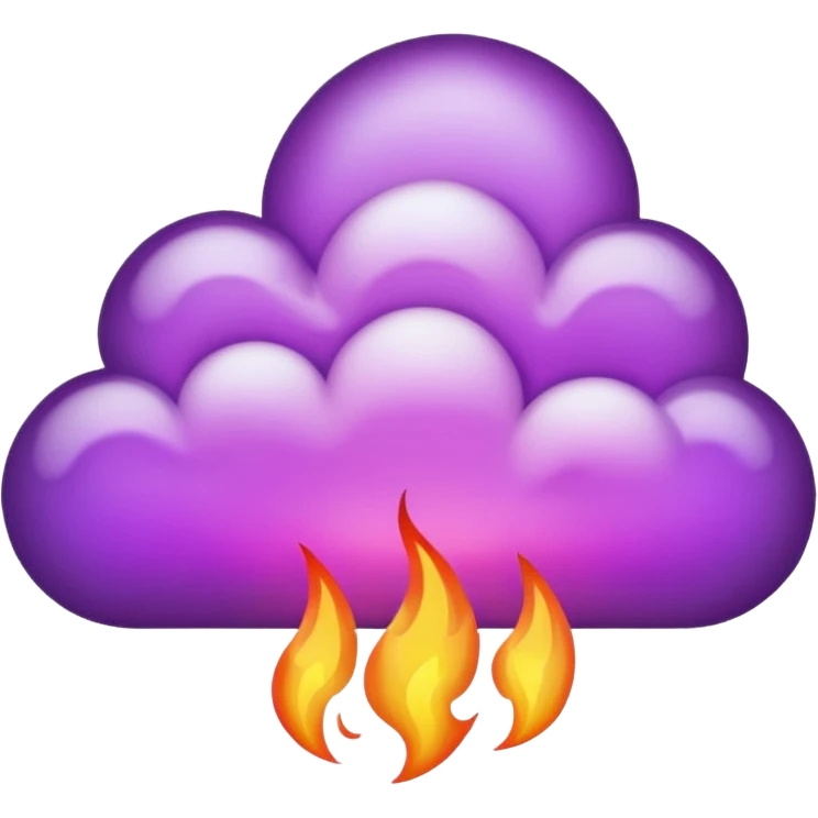 purple fire emoji  emoji
