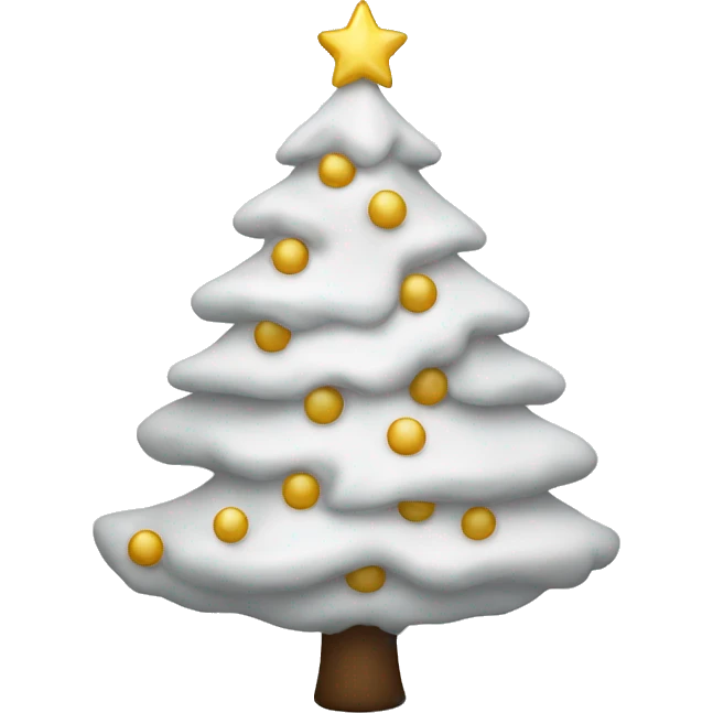 White christmas tree  emoji