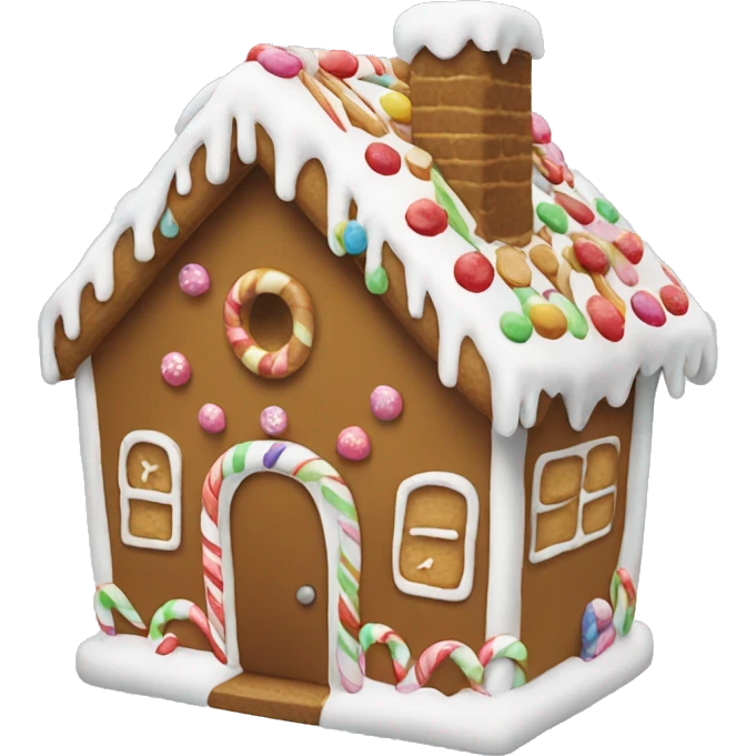 Gingerbread house emoji