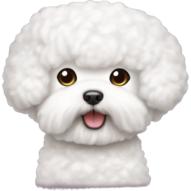 hello kitty emoji with bichon frise emoji