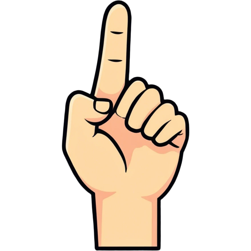 Middle finger emoji