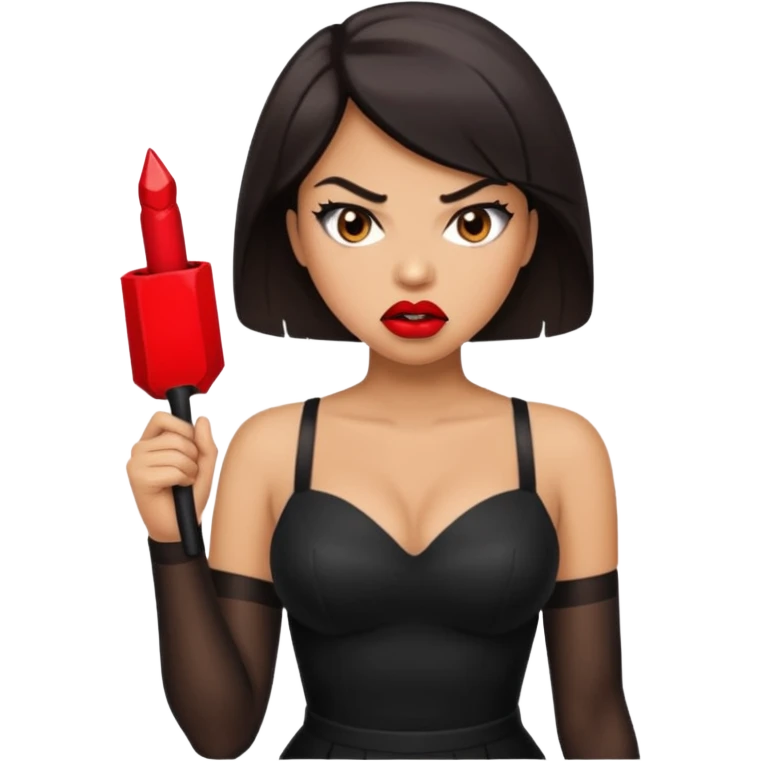 Create an angry woman in stockings emoji