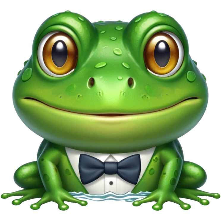 A frog with President Barak Obama’s face emoji