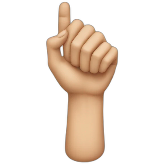 Finger close to head emoji