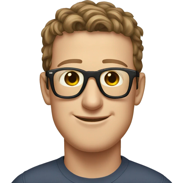 Mark Zuckerberg wearing sunglasss emoji