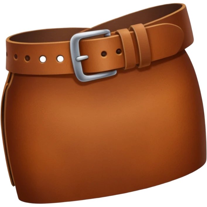 belt emoji being held in a hand emoji