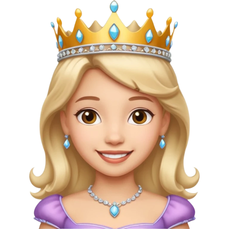Generate a cute princess girl emoji emoji