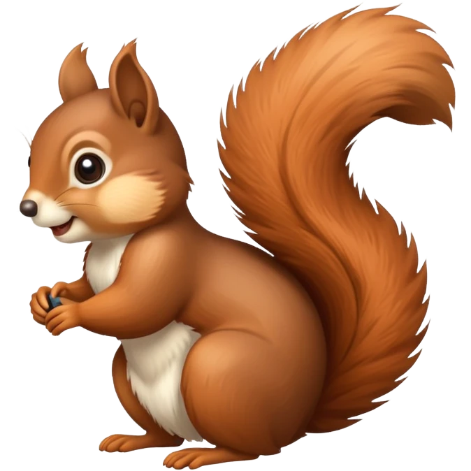 Crazy squirrel funny cute emoji