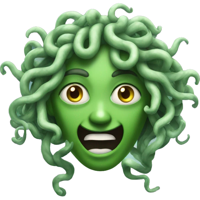 Scare Medusa emoji