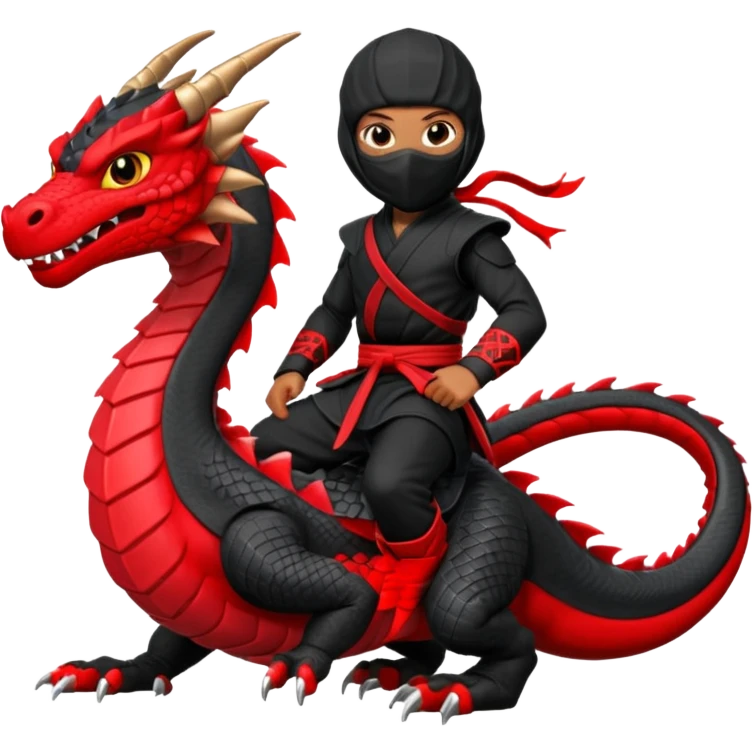 ninja on a dragon emoji