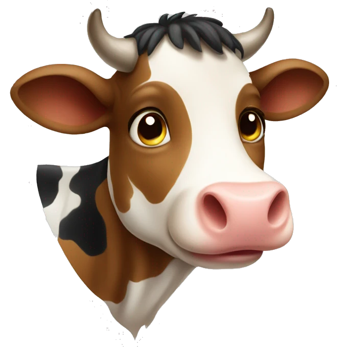 Cute cow emoji