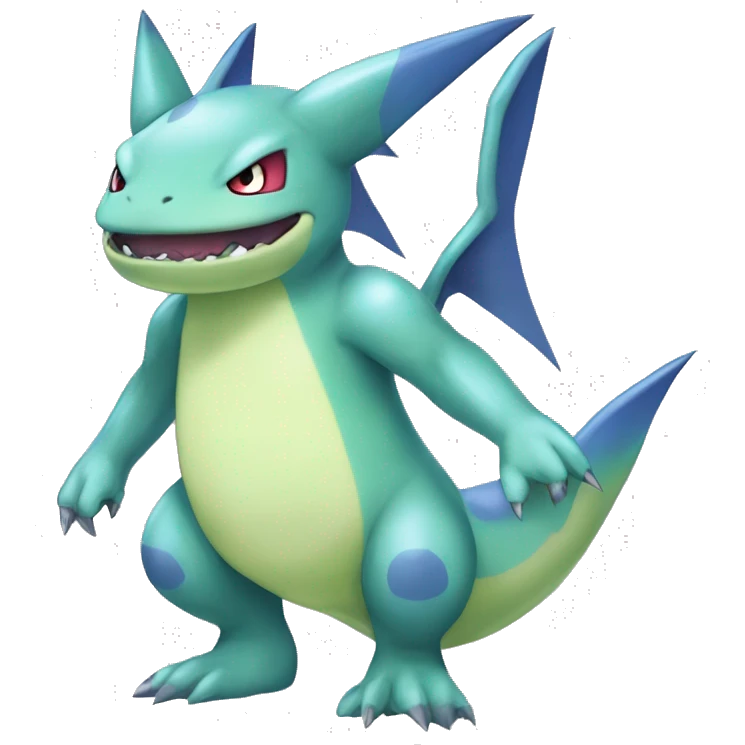 Blue Larvitar-Sharpedo-Gabite-Gible-Digimon Full Body emoji
