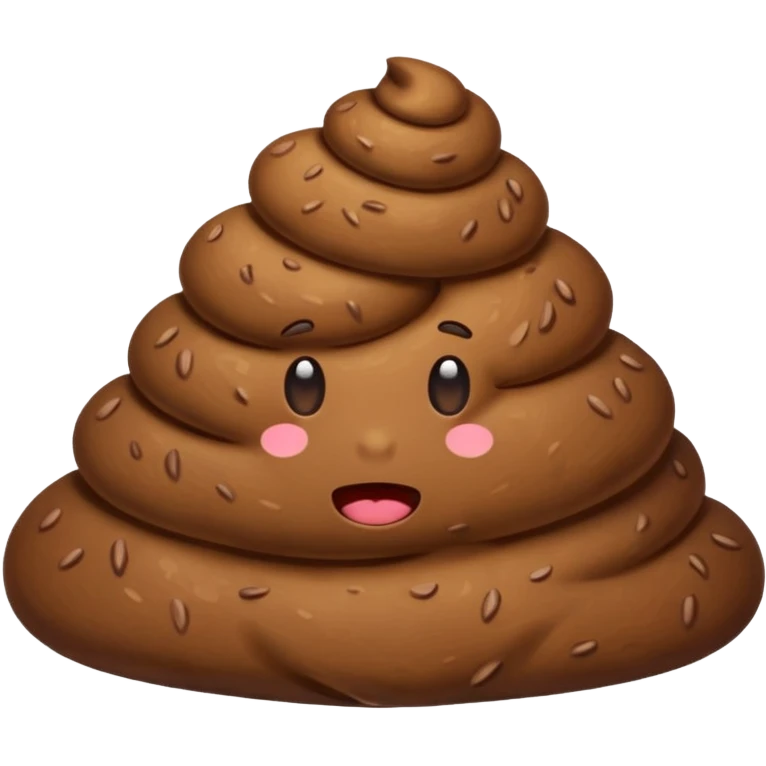 poop with no face emoji
