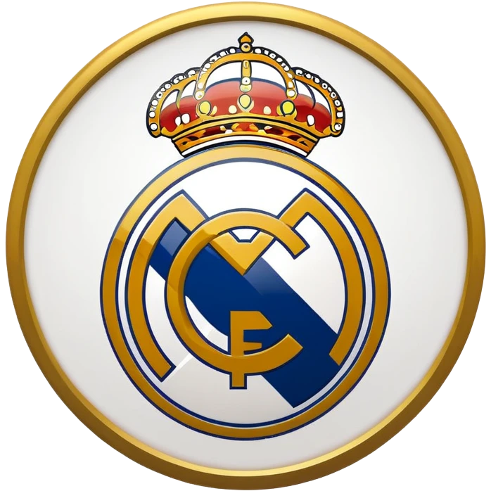 Real Madrid club logo emoji style simplified design emoji
