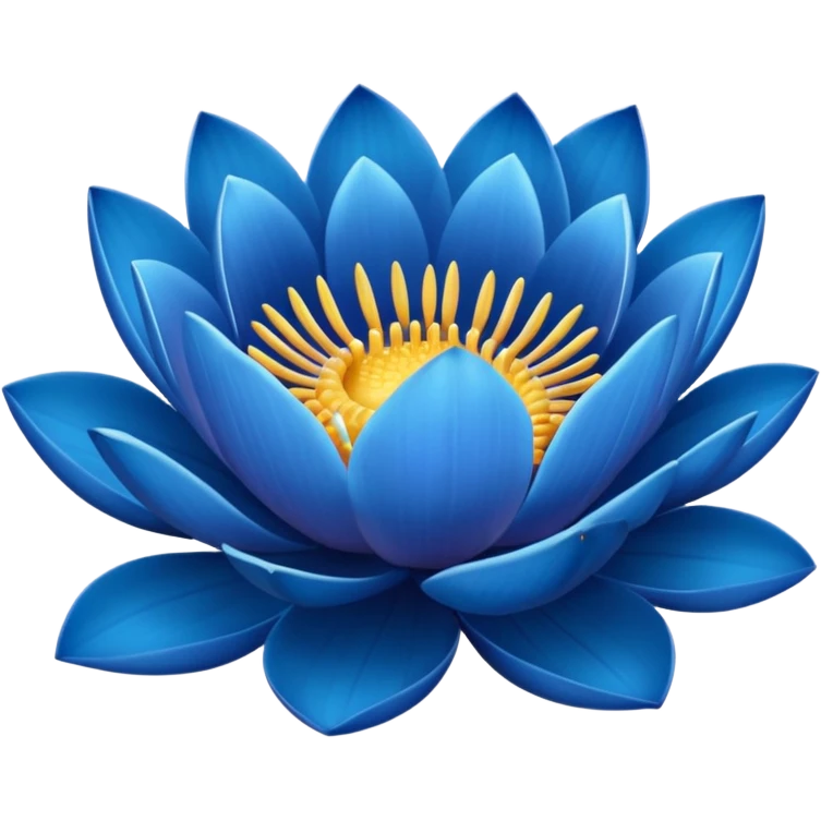 Blue lotus emoji emoji