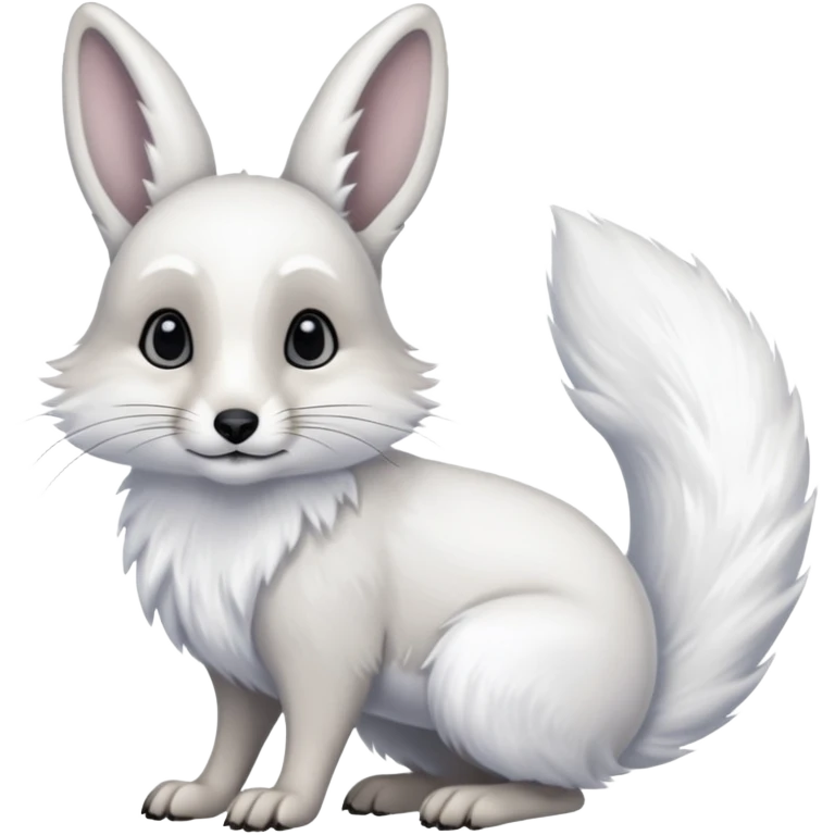 Ermine-Snowshoe-Hare-Arctic-Fox-fusion-hybrid emoji