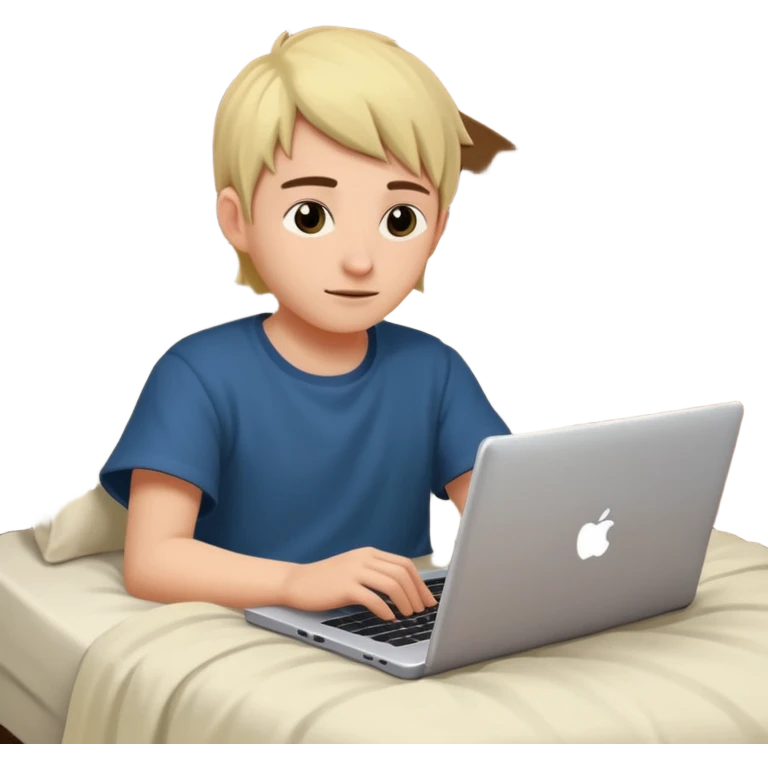 Playing old school RuneScape in bed emoji