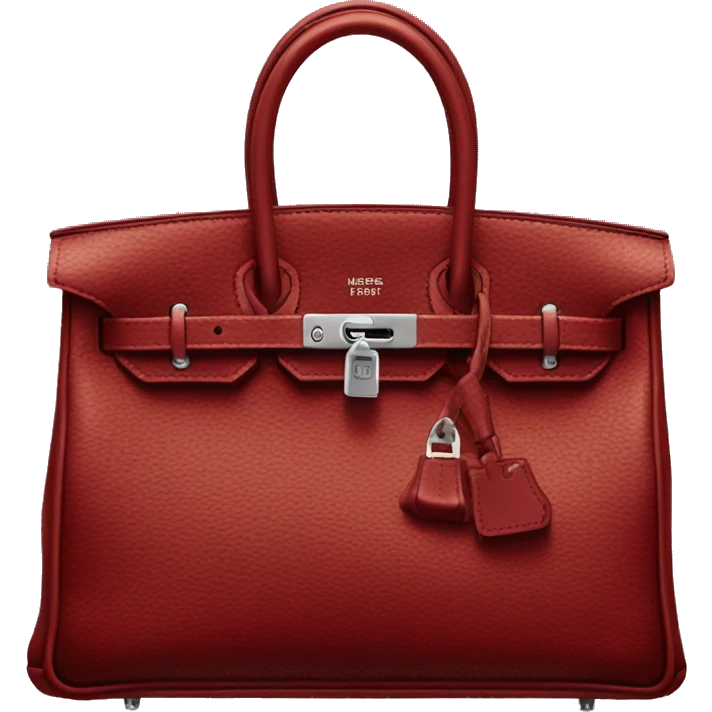 dark red hermes birkin bag emoji