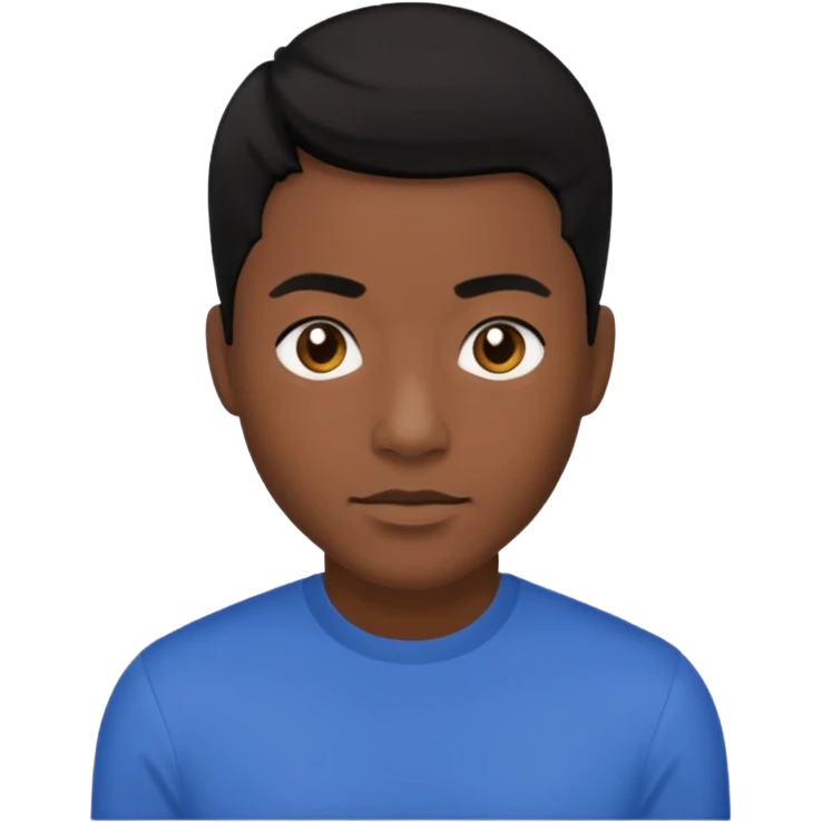 Kevon Edmonds with black hair emoji
