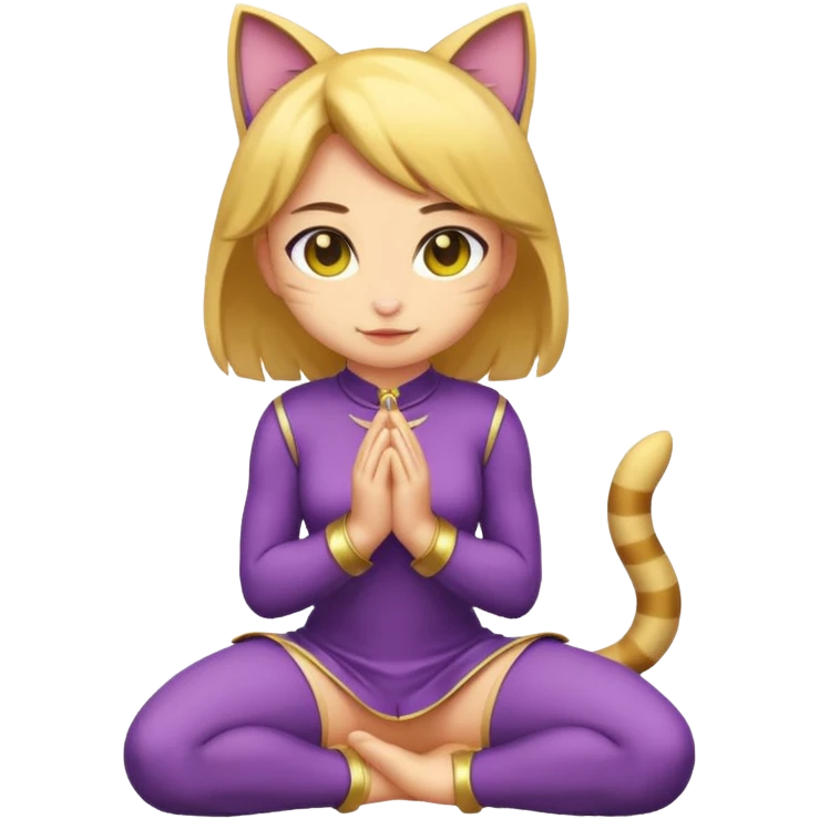Catgirl kneeling  emoji