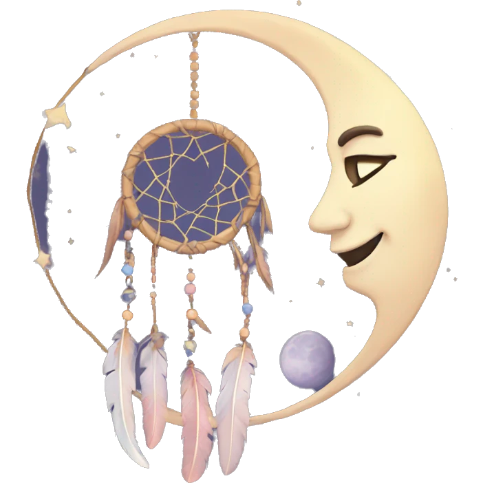 moon dreamcatcher emoji