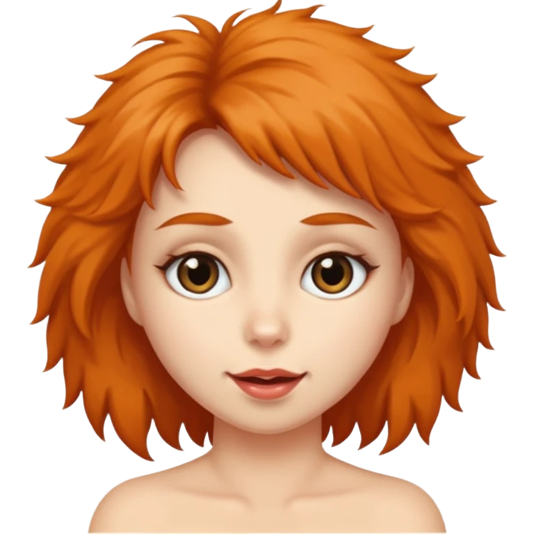 Woman showing her hairy pussy emoji