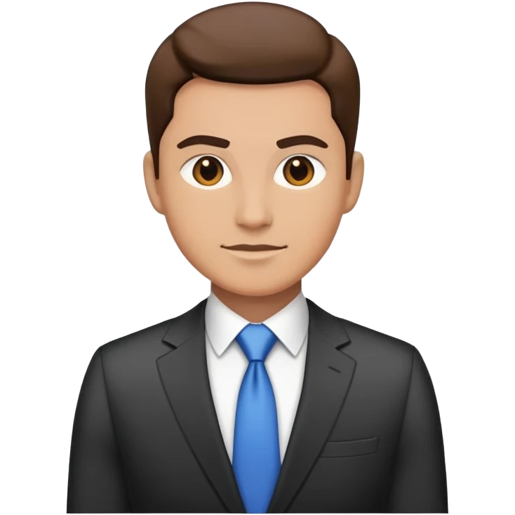 ceo business confidently wears smart business attire emoji