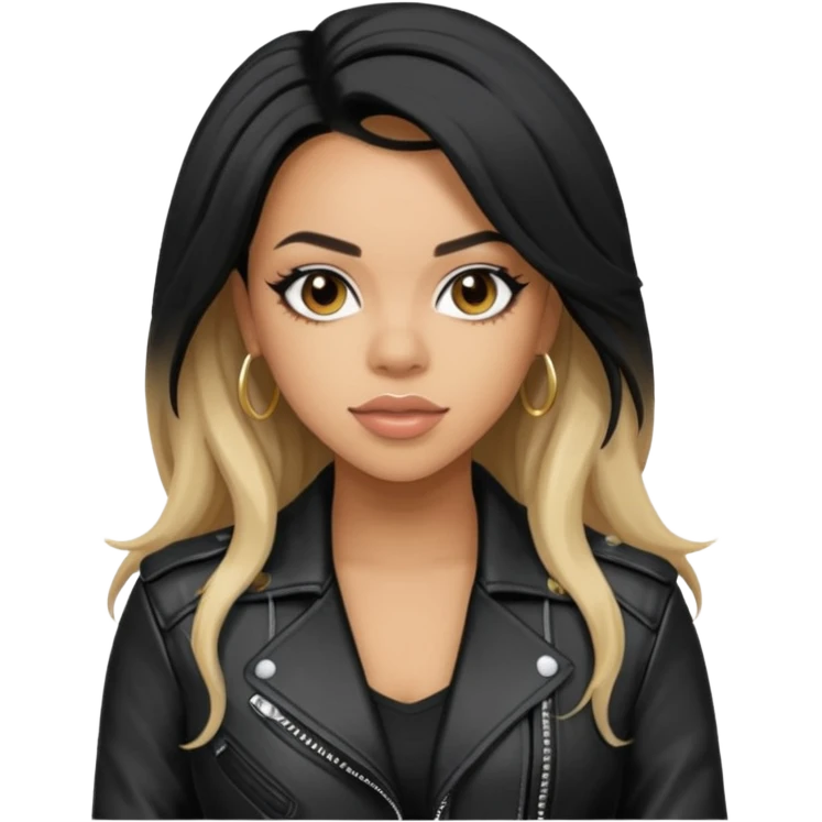 dinah jane wear leather jacket emoji
