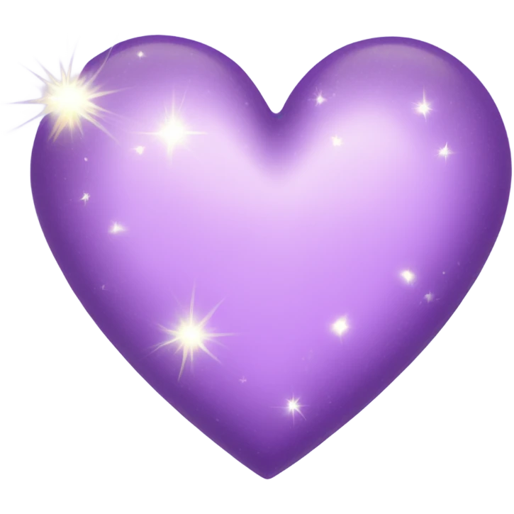 Light Purple Heart with sparkles  emoji