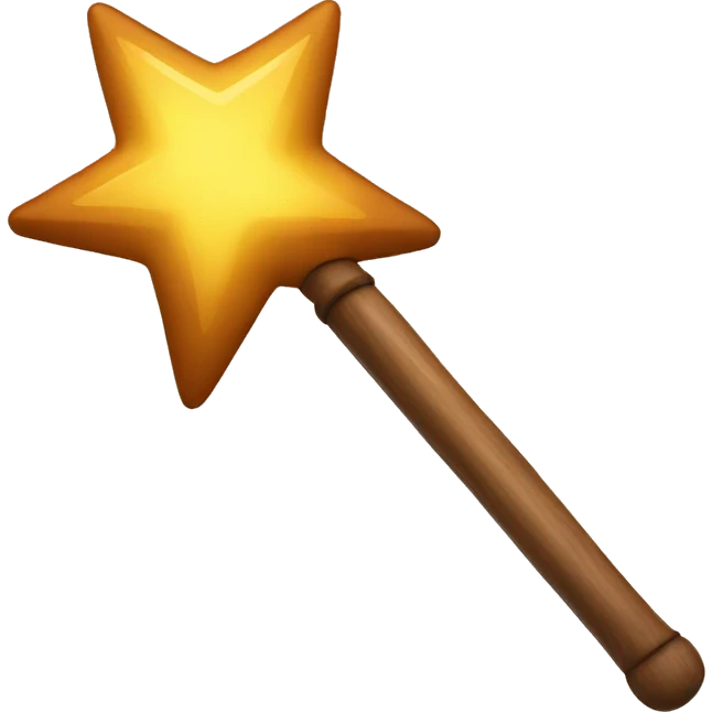wooden magic wand emoji